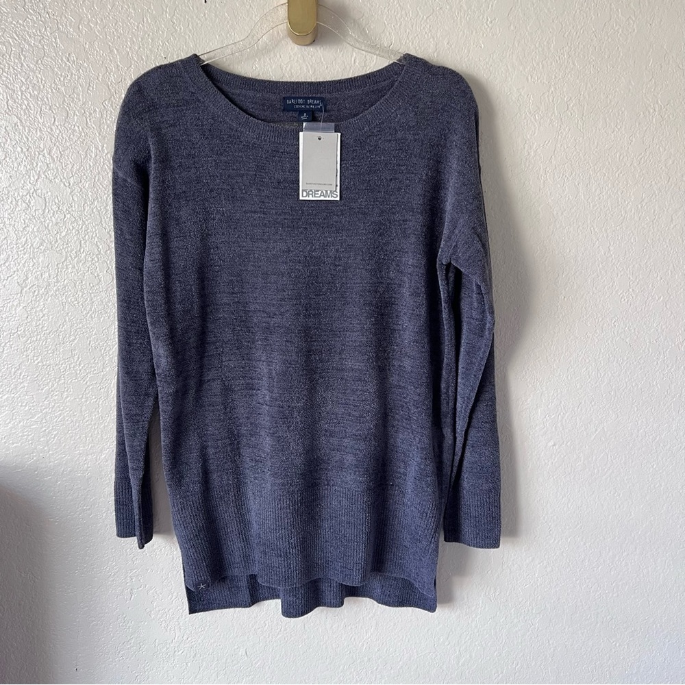 NEW Barefoot Dreams CozyChic™ Ultra Lite Paradise Knit sweater sz M - Picture 6 of 12
